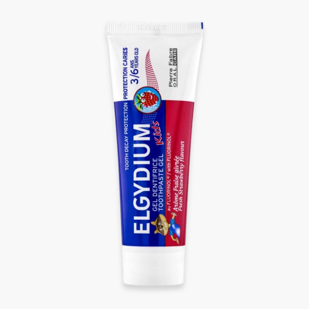 elgydium-dentifrice-kids-fraise-givree-3-6ans-50ml.jpg ELGYDIUM – Dentifrice Kids Fraise Givrée 3-6ans – 50ml