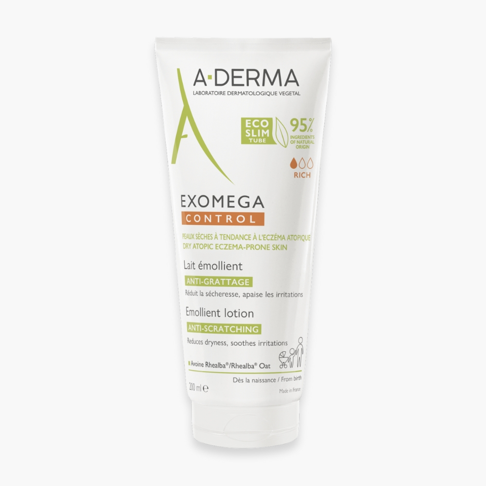 a-derma-exomega-control-lait-emollient-anti-grattage-200ml.jpg A-DERMA – Exomega Control Lait Émollient Anti-Grattage – 200ml