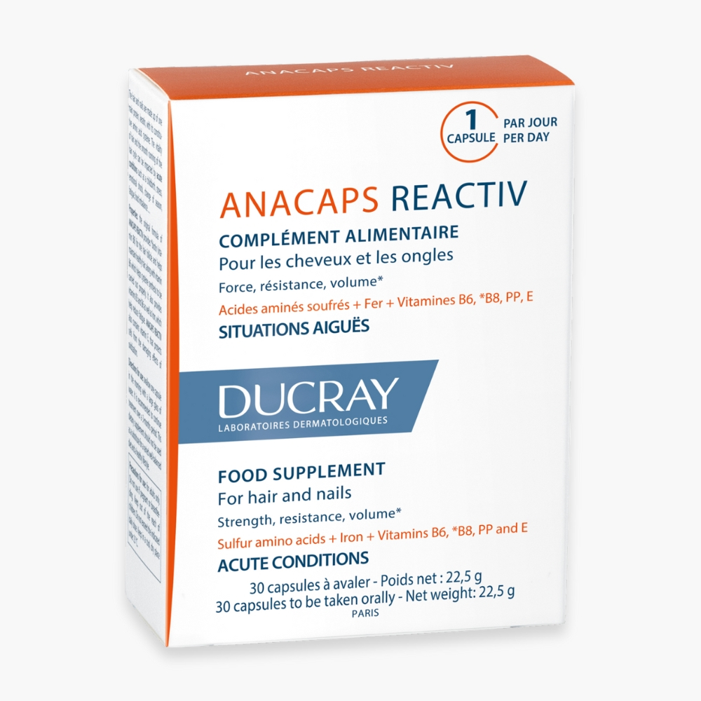 ducray-anacaps-reactiv-cheveux-ongles-30-capsules.jpg DUCRAY – Anacaps Reactiv Cheveux & Ongles – 30 Capsules