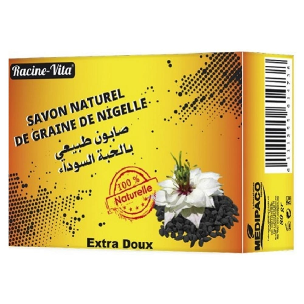 racine-vita-savon-naturel-de-graine-de-nigelle-extra-doux-80g.jpg RACINE-VITA – Savon Naturel De Graine De Nigelle Extra Doux – 80g