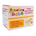 NOTRE BÉBÉ – Tétine Anti-coliques 3mois+ – 1u