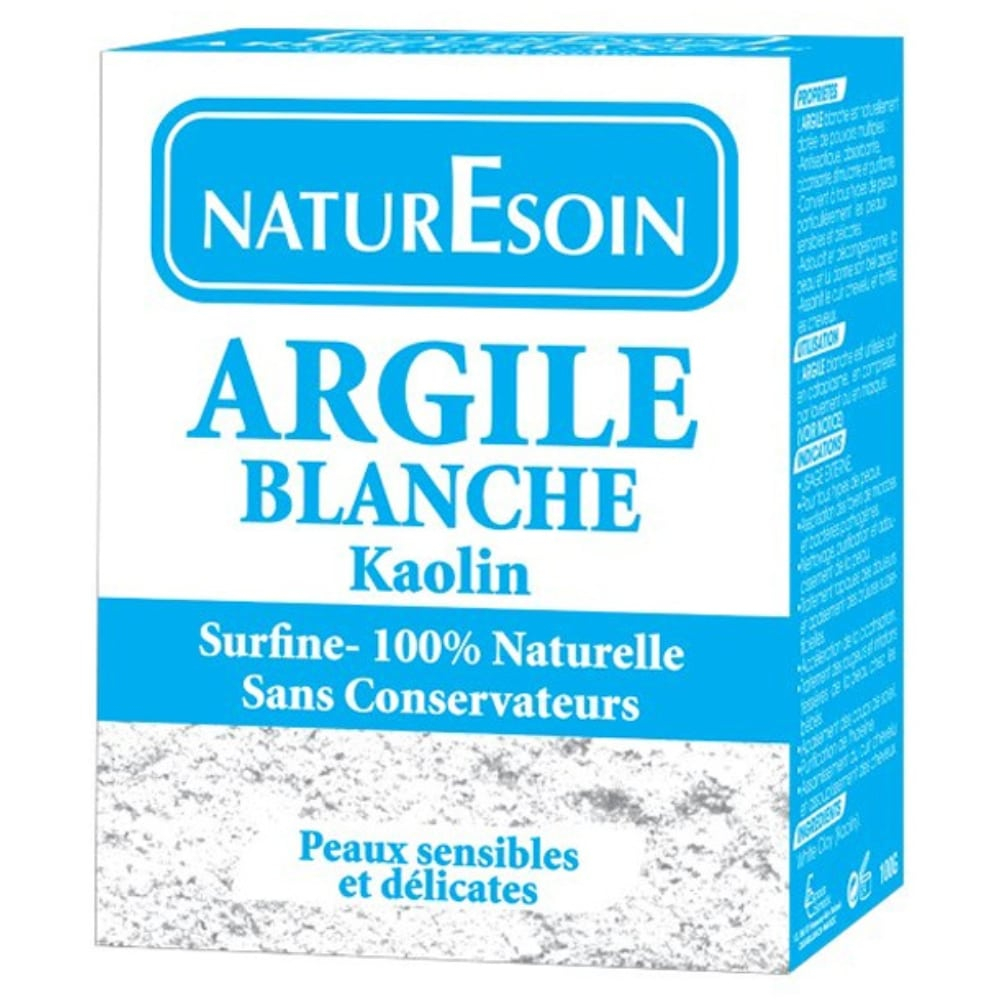 naturesoin-argile-blanche-kaolin-100g.jpg NATURESOIN – Argile Blanche Kaolin – 100g