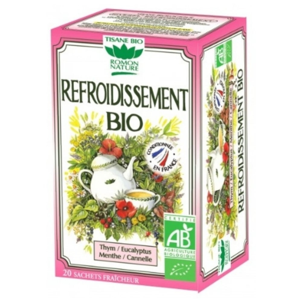 romon-nature-tisane-refroidissement-thym-eucalyptus-menthe-et-cannelle-sachets-bio-20u.jpg ROMON NATURE – Tisane Refroidissement Thym, Eucalyptus, Menthe Et Cannelle Sachets Bio – 20u