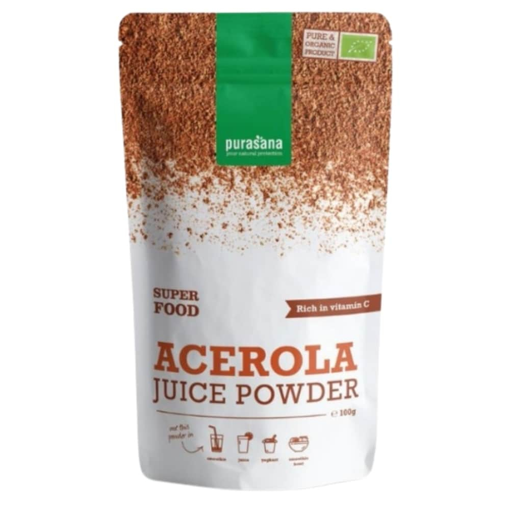 purasana-super-food-acerola-riche-en-vitamine-c-poudre-bio-200g.jpg PURASANA – Super Food Acérola Riche En Vitamine C Poudre Bio – 100g