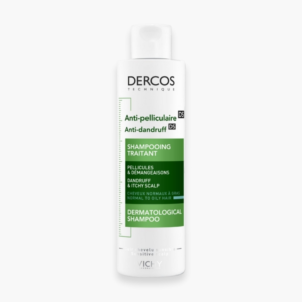 VICHY – Dercos DS Shampoing Traitant Anti-Pelliculaire Cheveux Normaux à Gras – 200ml