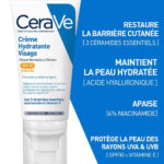 CERAVE – Crème Hydratante Visage Peau Normale à Sèche SPF50 – 52ml 1