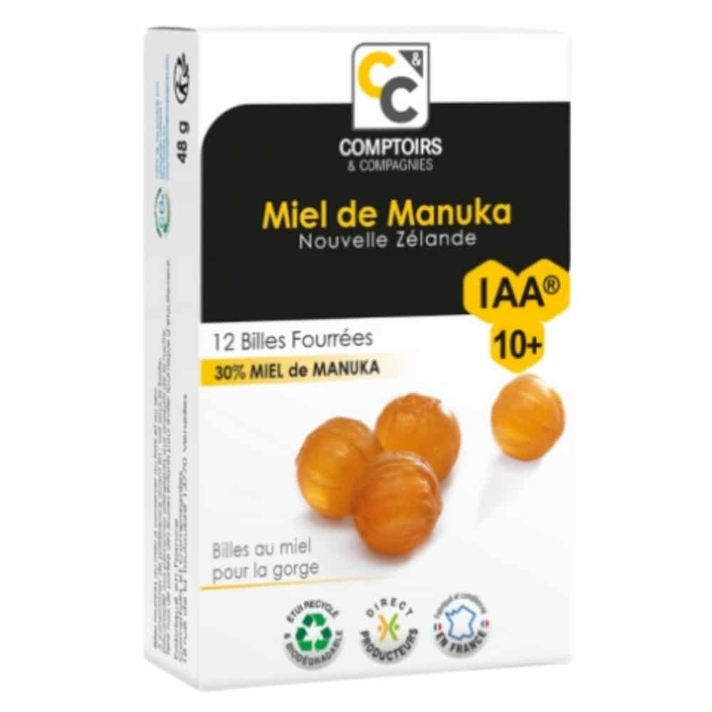 comptoirs-et-compagnies-miel-de-manuka-iaa-10-billes-fourrees-12u.jpg COMPTOIRS & COMPAGNIES – Miel De Manuka Iaa 10+ Billes Fourrées – 12u