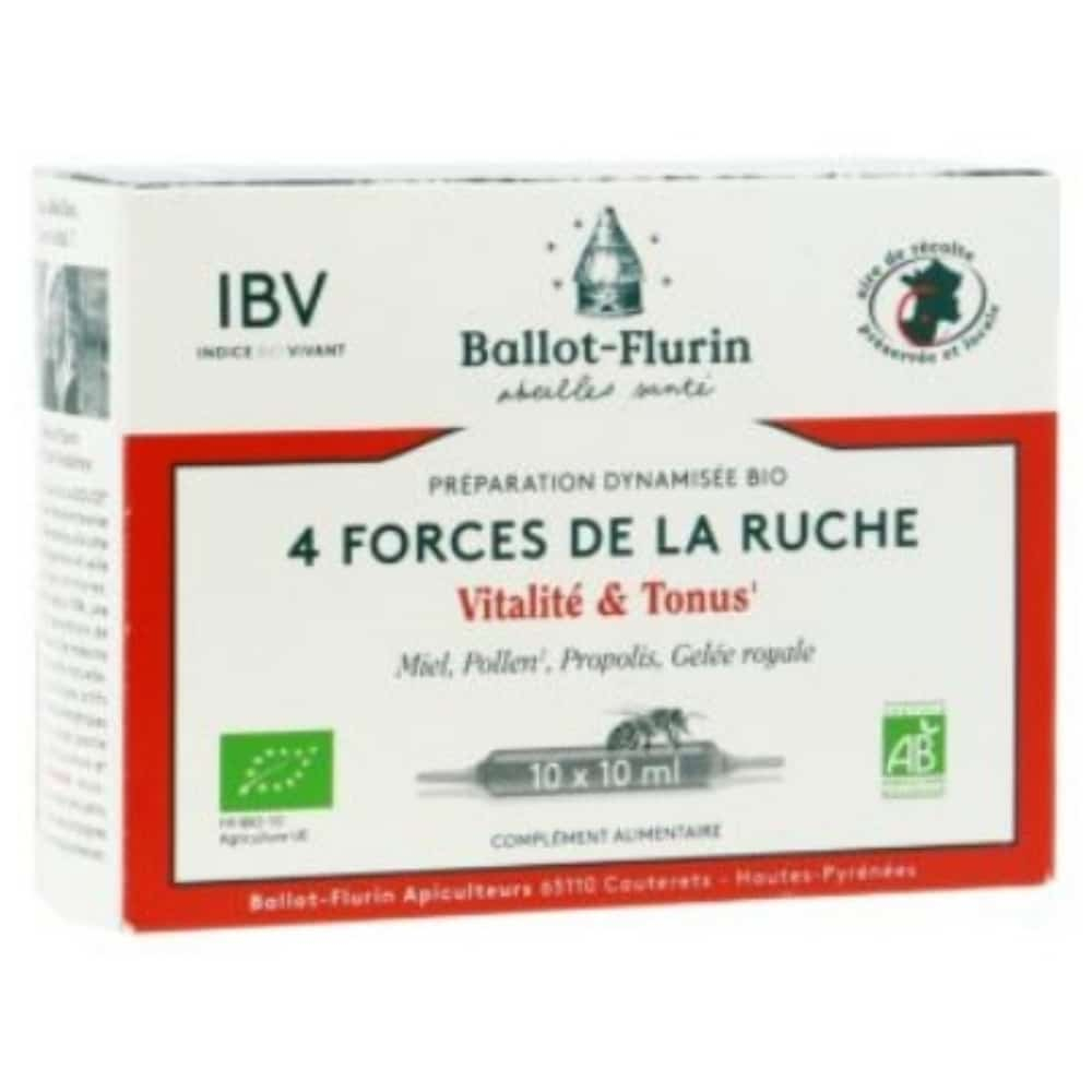 ballot-flurin-4-forces-de-la-ruche-vitalite-et-tonus-bio-ampoules-10x10ml.jpg BALLOT-FLURIN – 4 Forces De La Ruche Vitalité Et Tonus Bio Ampoules – 10x – 10ml