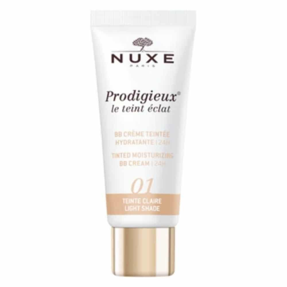NUXE – Prodigieux Le Teint Eclat BB Crème Hydratante 24h Teinte 01 Claire – 30ml