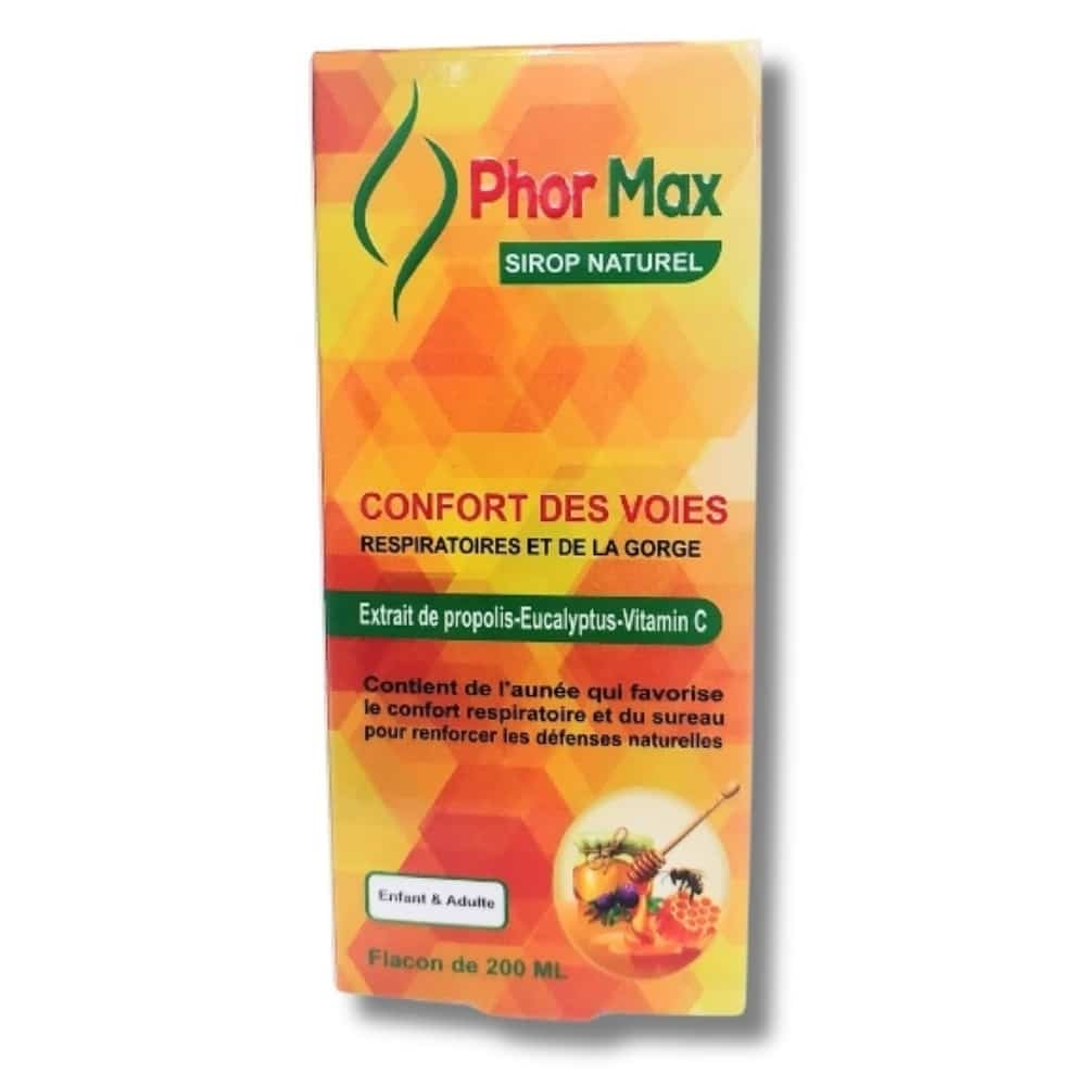 phormax-sirop-naturel-confort-des-voies-respiratoires-et-de-la-gorge-200ml.jpg PHORMAX – Sirop Naturel Confort Des Voies Respiratoires Et De La Gorge – 200ml