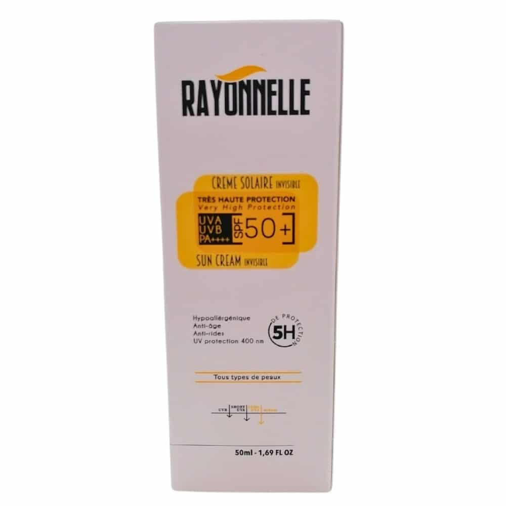 rayonnelle-creme-solaire-invisible-spf50-50ml.jpg RAYONNELLE – Crème Solaire Invisible SPF50+ – 50ml