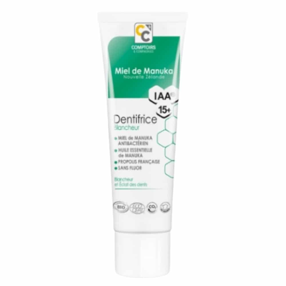 comptoirs-et-compagnies-miel-de-manuka-dentifrice-blancheur-iaa-15-bio-75ml.jpg COMPTOIRS & COMPAGNIES – Miel De Manuka Dentifrice Blancheur Iaa 15+ Bio – 75ml