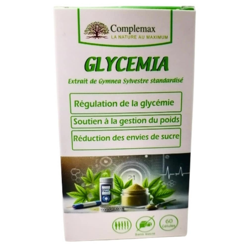 complemax-glycemia-extrait-de-gymnea-sylvestre-standardise-regulation-de-la-glycemie-60-gelules.jpg COMPLEMAX – Glycemia Extrait De Gymnea Sylvestre Standardisé Régulation De La Glycémie – 60 Gélules