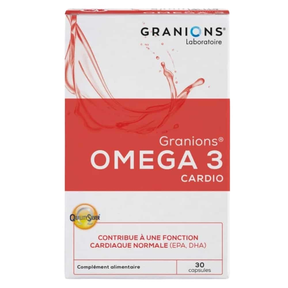 GRANIONS – Omega 3 Cardio Fonction Cardiaque – 30 Gélules