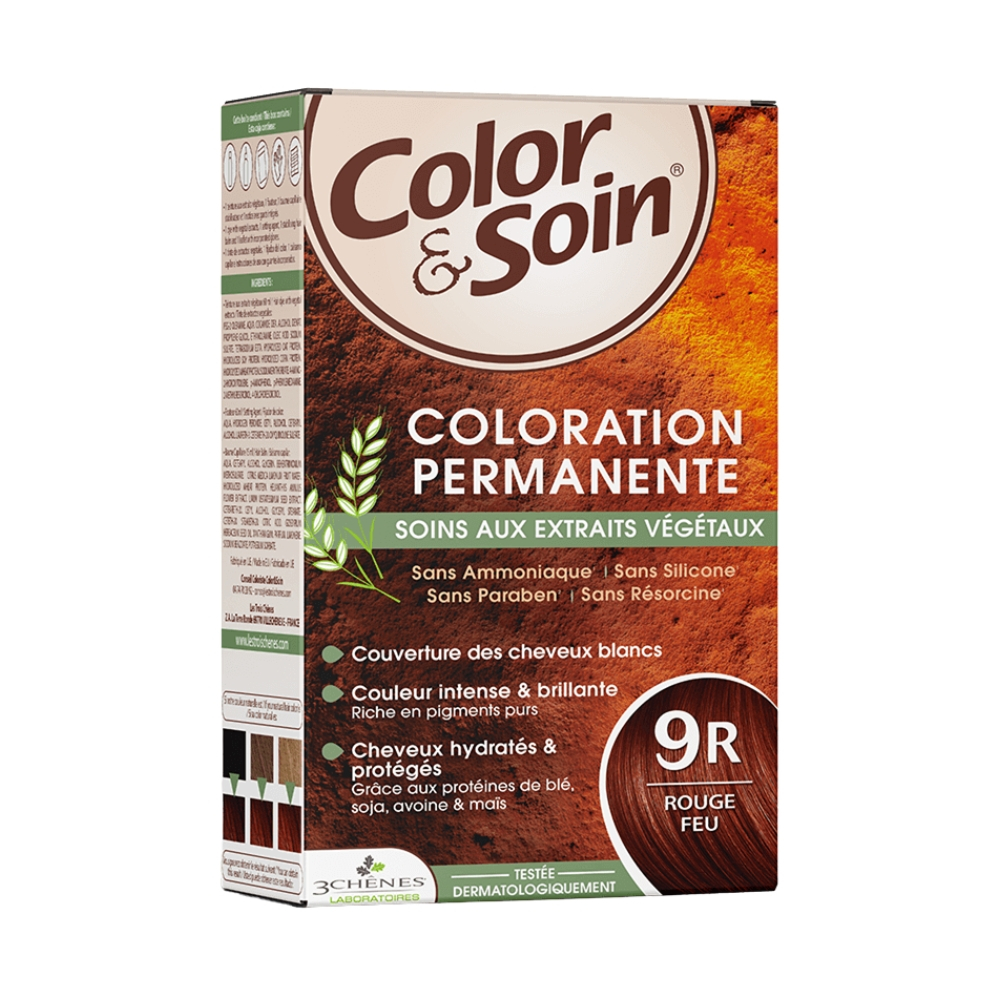 les-3-chenes-color-soin-coloration-cheveux-permanente-aux-extraits-vegetaux-9r-rouge-feu.jpg LES 3 CHÊNES – Color & Soin Coloration Cheveux Permanente Aux Extraits Végétaux – 9r – Rouge Feu