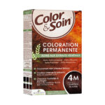 LES 3 CHÊNES – Color & Soin Coloration Cheveux Permanente Aux Extraits Végétaux – 4m – Châtain Acajou