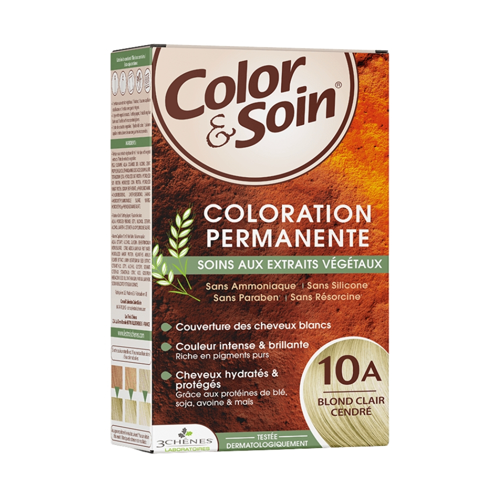 les-3-chenes-color-soin-coloration-cheveux-permanente-aux-extraits-vegetaux-10a-blond6a07e2e531b17.jpg LES 3 CHÊNES – Color & Soin Coloration Cheveux Permanente Aux Extraits Végétaux – 10a – Blond Clair Cendré