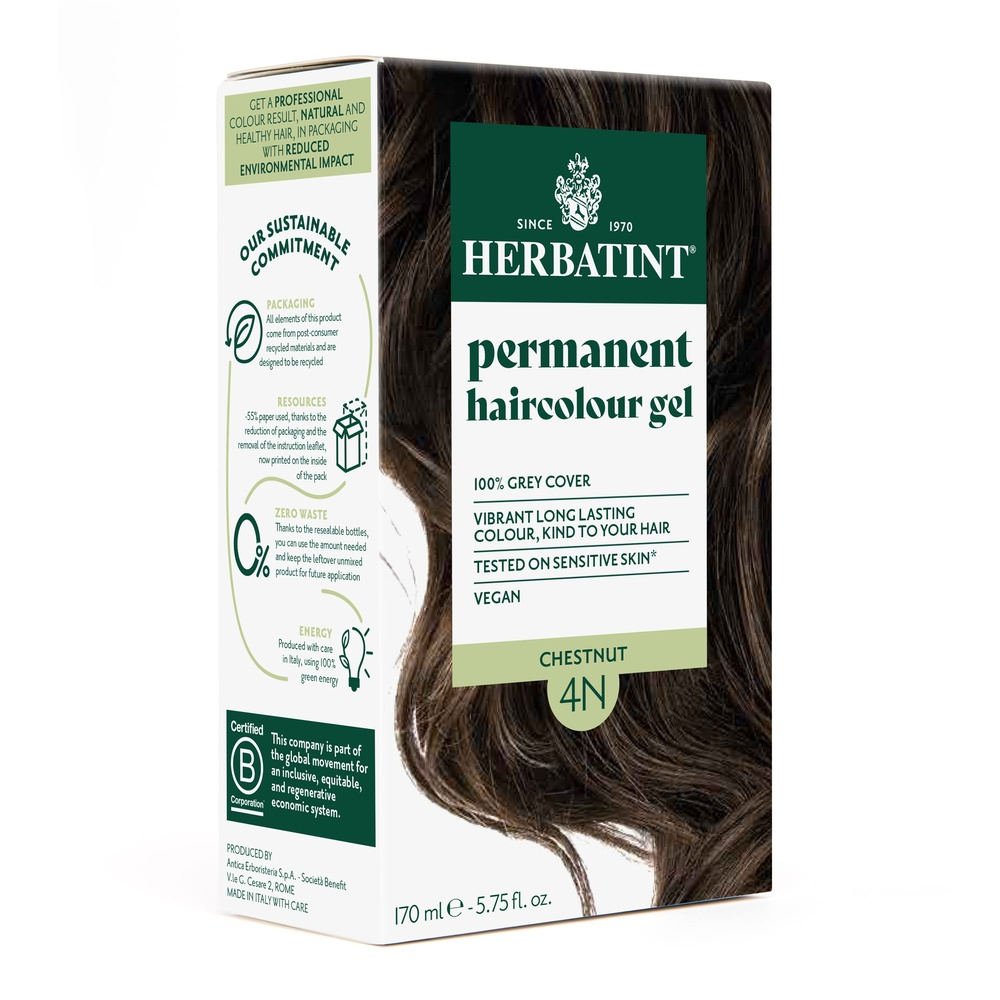 herbatint-coloration-cheveux-permanente-150ml-4n-chatain.jpg HERBATINT – Coloration Cheveux Permanente – 150ml – 4n – Châtain