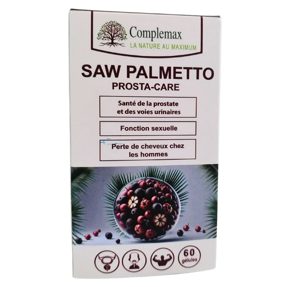 COMPLEMAX – Saw Palmetto Prosta-care (prostate, Fonction Sexuelle Et Perte De Cheveux Hommes) – 60 Gélules