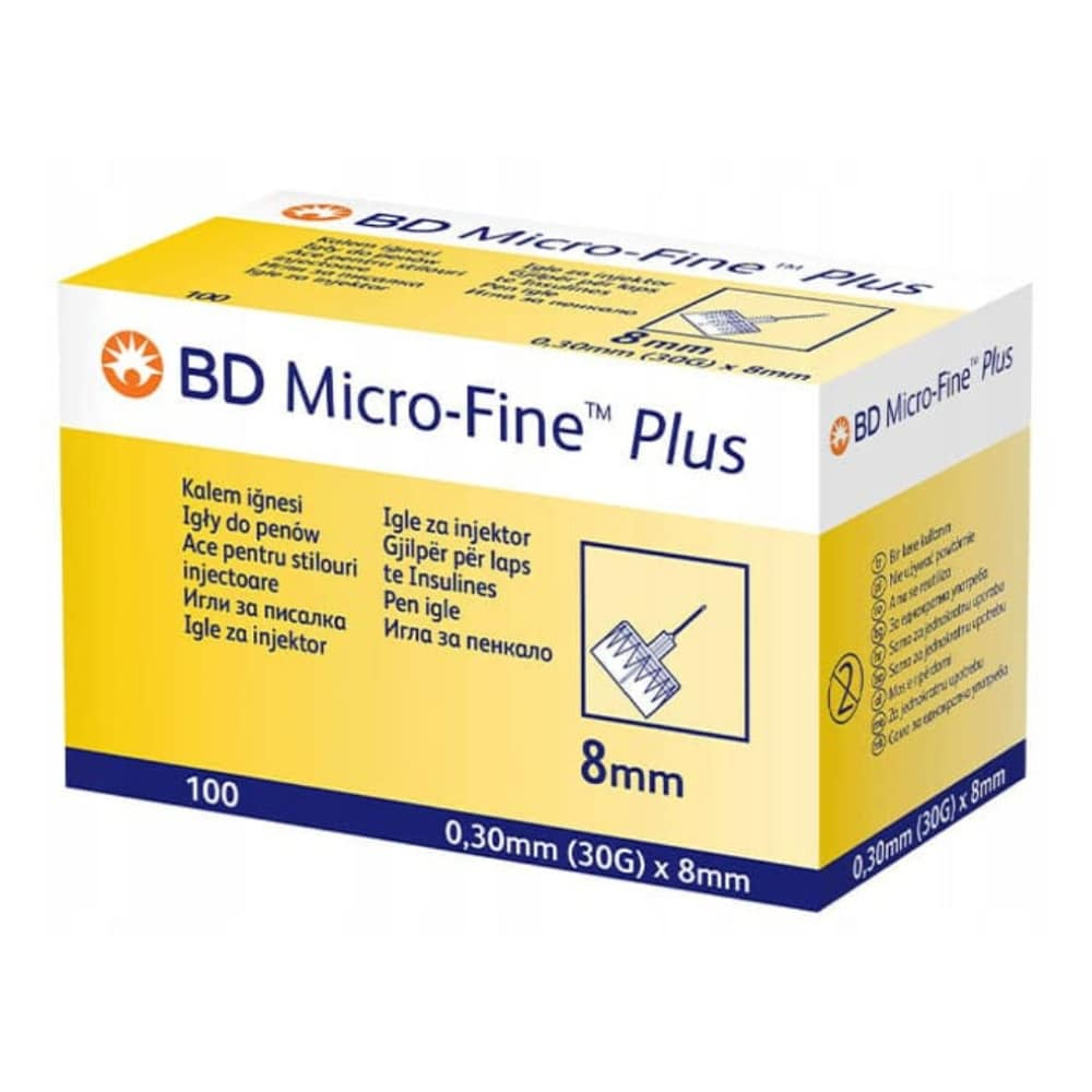 bd-micro-fine-plus-aiguille-insuline-30gx8mm.jpg BD MICRO-FINE – Plus Aiguille Insuline 30gx8mm – 100u