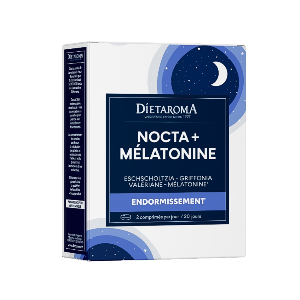 dietaroma-noctamelatonine-maxi-40-comprimes.jpg DIETAROMA – Nocta+Melatonine Maxi 40 Comprimes