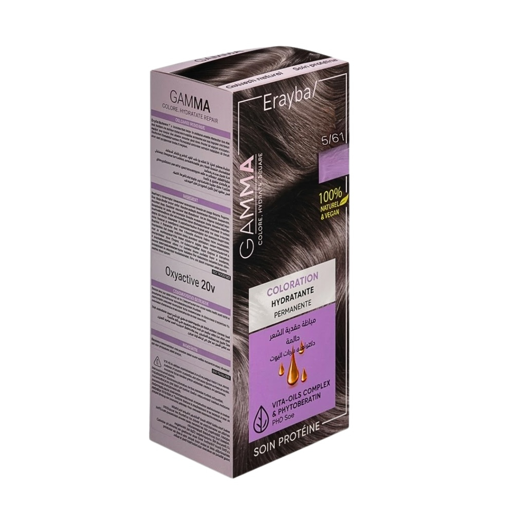 erayba-kit-coloration-permanente-5-61-chatain-clair-marron-cendre-270ml.jpg ERAYBA – Kit Coloration Permanente 5/61 Chatain Clair Marron Cendre 270ml