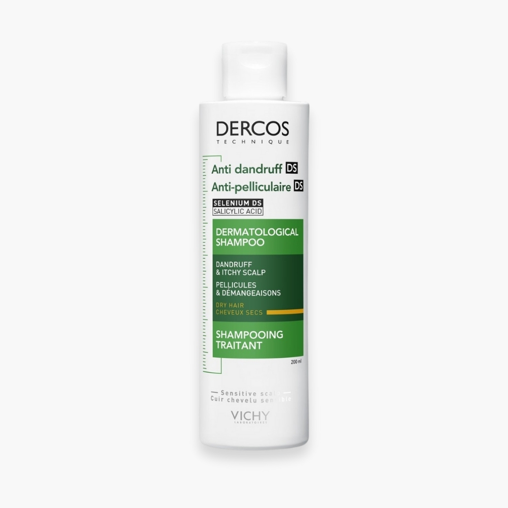 VICHY – Dercos DS Shampoing Traitant Anti-Pelliculaire Cheveux Secs – 200ml