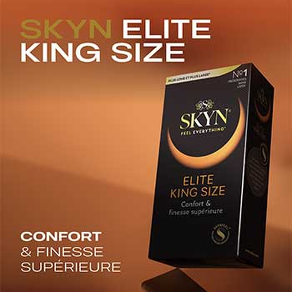 SKYN – Préservatif Elite King Size (Confort & Finesse Supérieure) – 10u 1