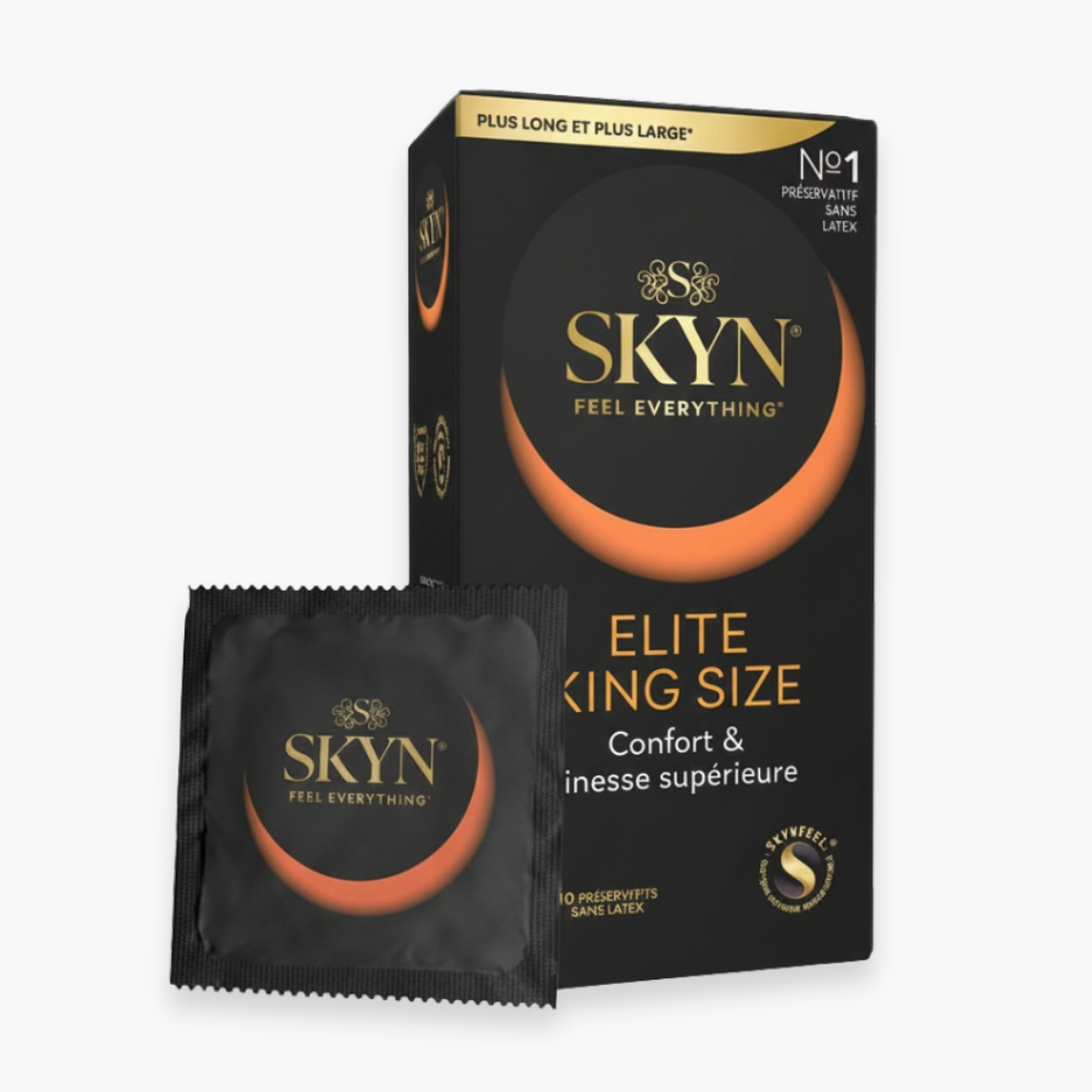 SKYN – Préservatif Elite King Size (Confort & Finesse Supérieure) – 10u