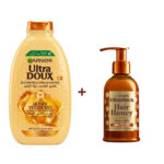 🎁 PACK 🎁 – GARNIER – Ultra Doux Shampoing Reconstructing 200ml+Serum Hair Honey 115ml