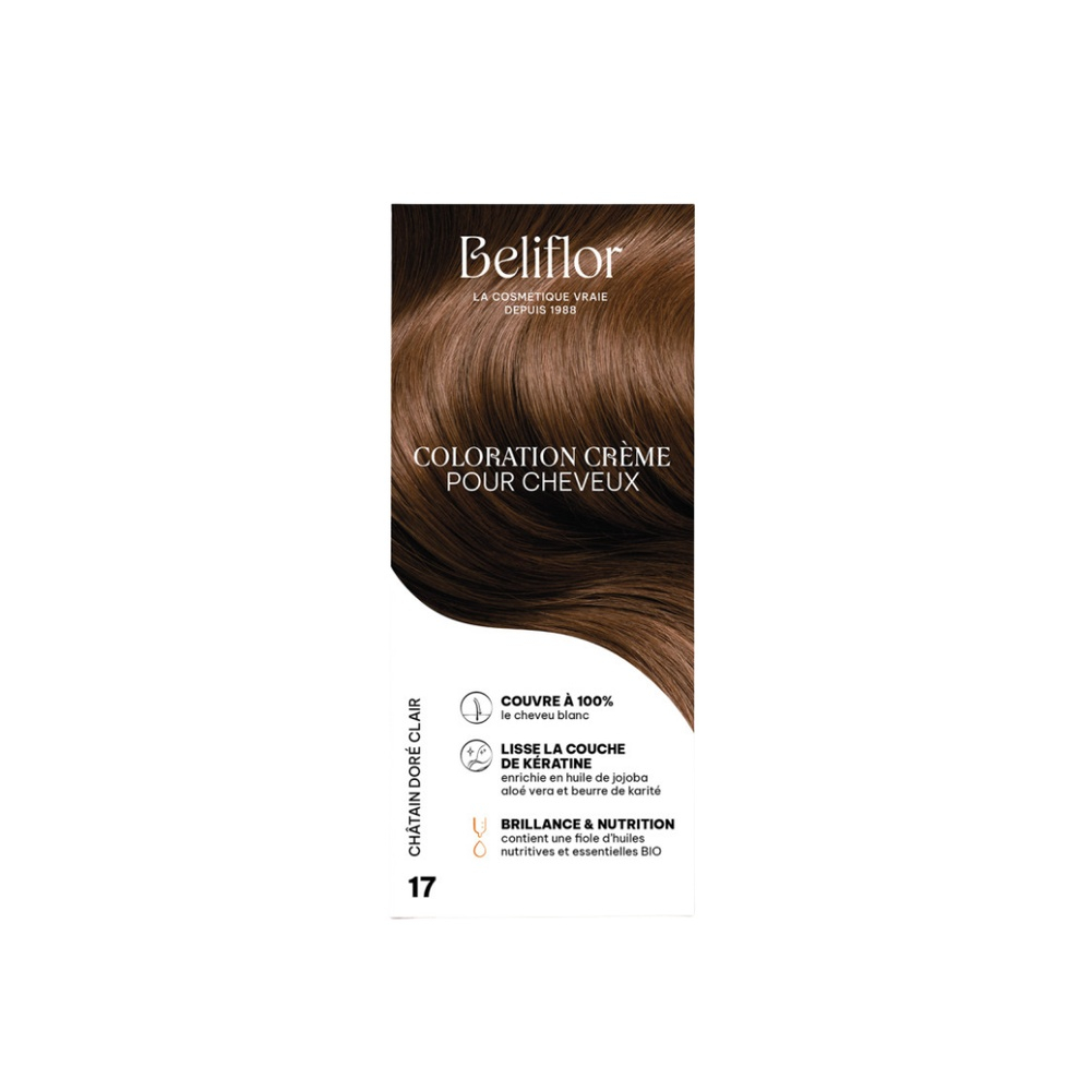 beliflor-coloration-n17-chatain-dore-clair.jpg BELIFLOR – Coloration N°17 Chatain Dore Clair