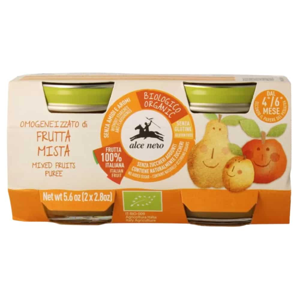 alce-nero-pots-d-un-melange-de-fruits-4-6mois-bio-2x80g.jpg ALCE NERO – Pots D’un Mélange De Fruits 4-6mois Bio – 2x – 80g