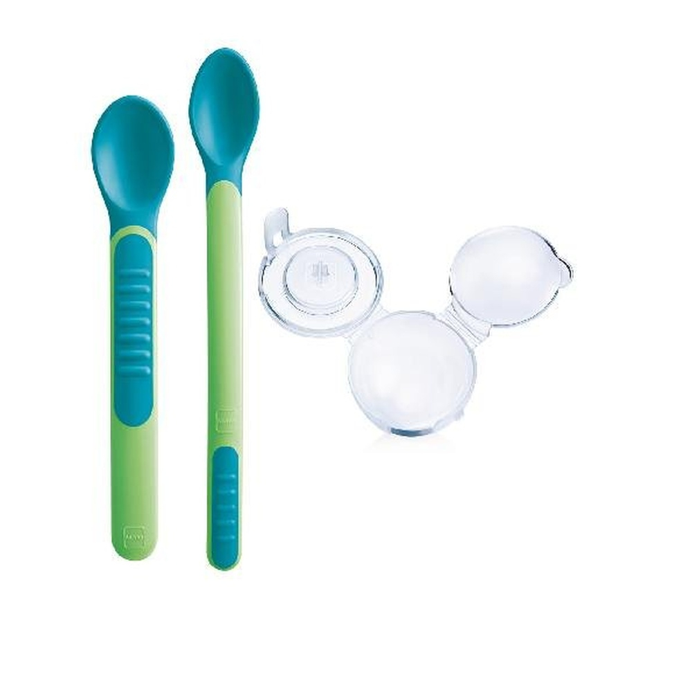 MAM BABY – Cuilleres avec Couvercles sensibles +6m