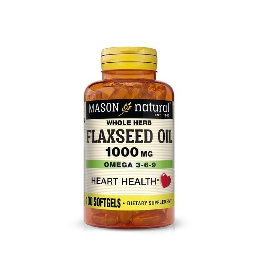 MASON NATURAL – Flaxseed Oil 1000 mg 100 Softgels