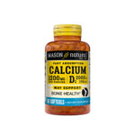 MASON NATURAL – Calcium + Vitamine D3 60 Softgels 1618-60
