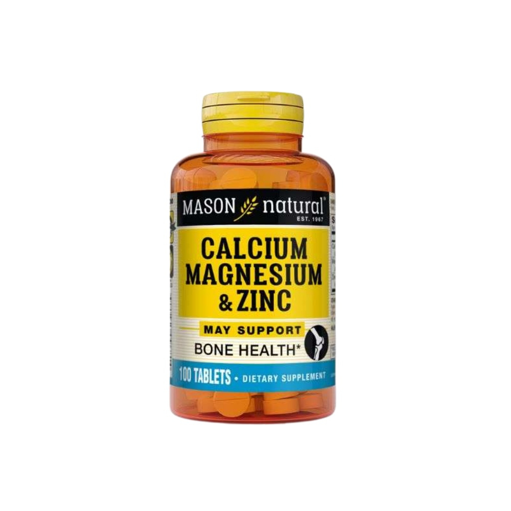 MASON NATURAL – Calcium Magnesium & zinc 100 Tablets 968-100