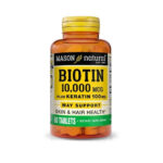 MASON NATURAL – Biotin 10000mcg plus keratin 100mg 60 tablets