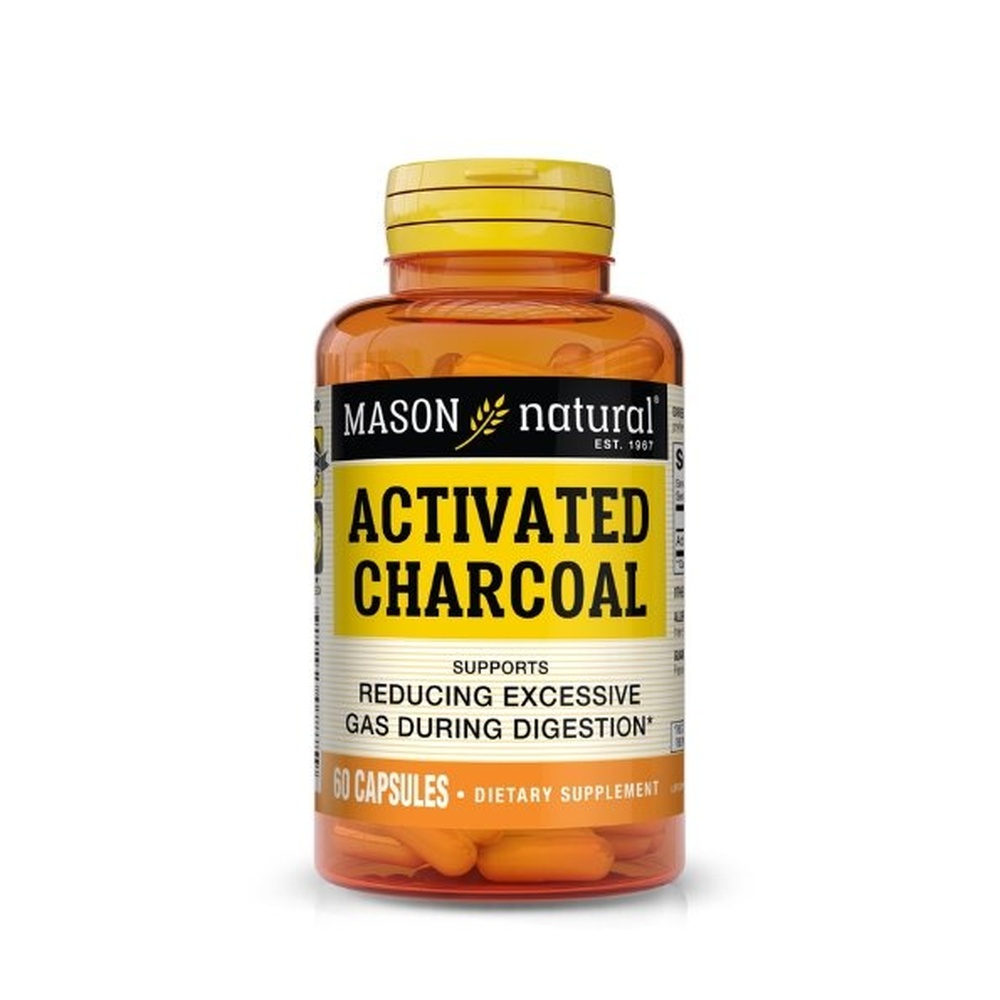 MASON NATURAL – Activated Charcoal 60 capsules 787-60