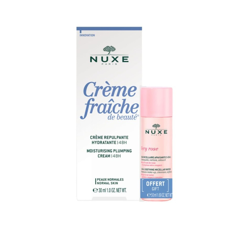 🎁 PACK 🎁 – NUXE – cr fraiche cr riche Pn 30ml+Very rose eau micellaire ECH pack