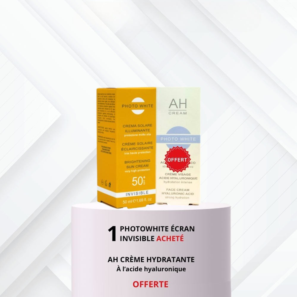 🎁 PACK 🎁 – PHOTOWHITE – Photowhite duo pack Ecran Invisible spf50+50ml + AH cream 50ml