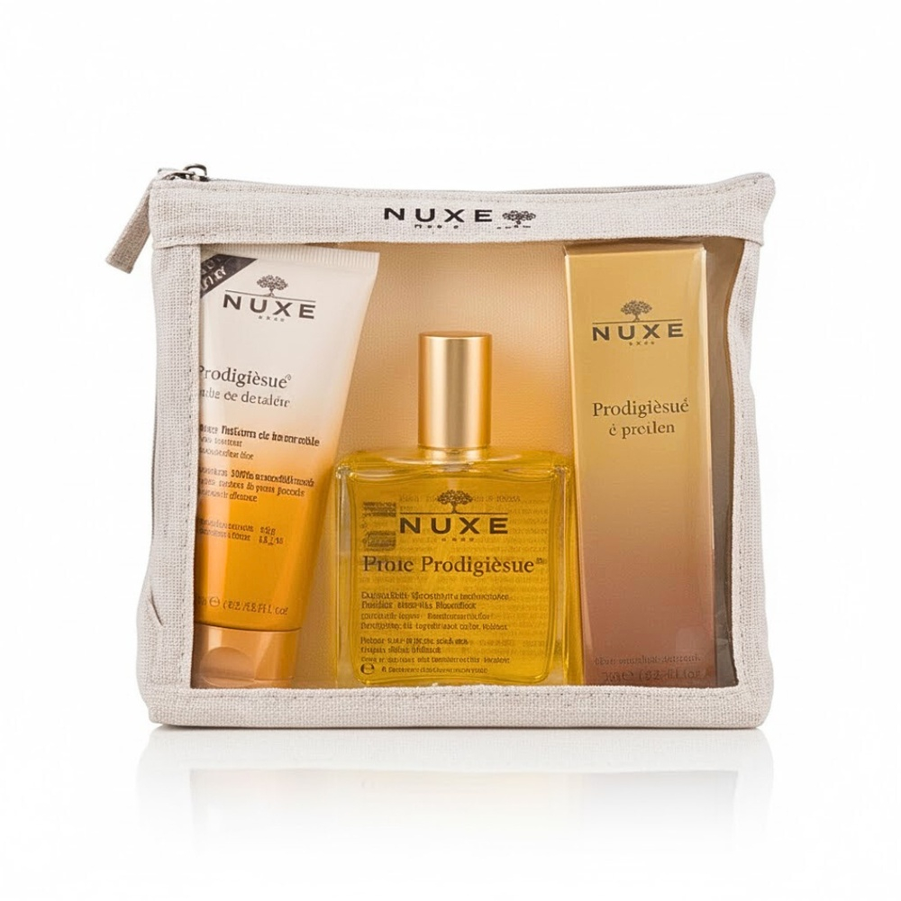 🎁 PACK 🎁 – NUXE – Prodigieux trousse huile douche+huile seche 100ml+parfun