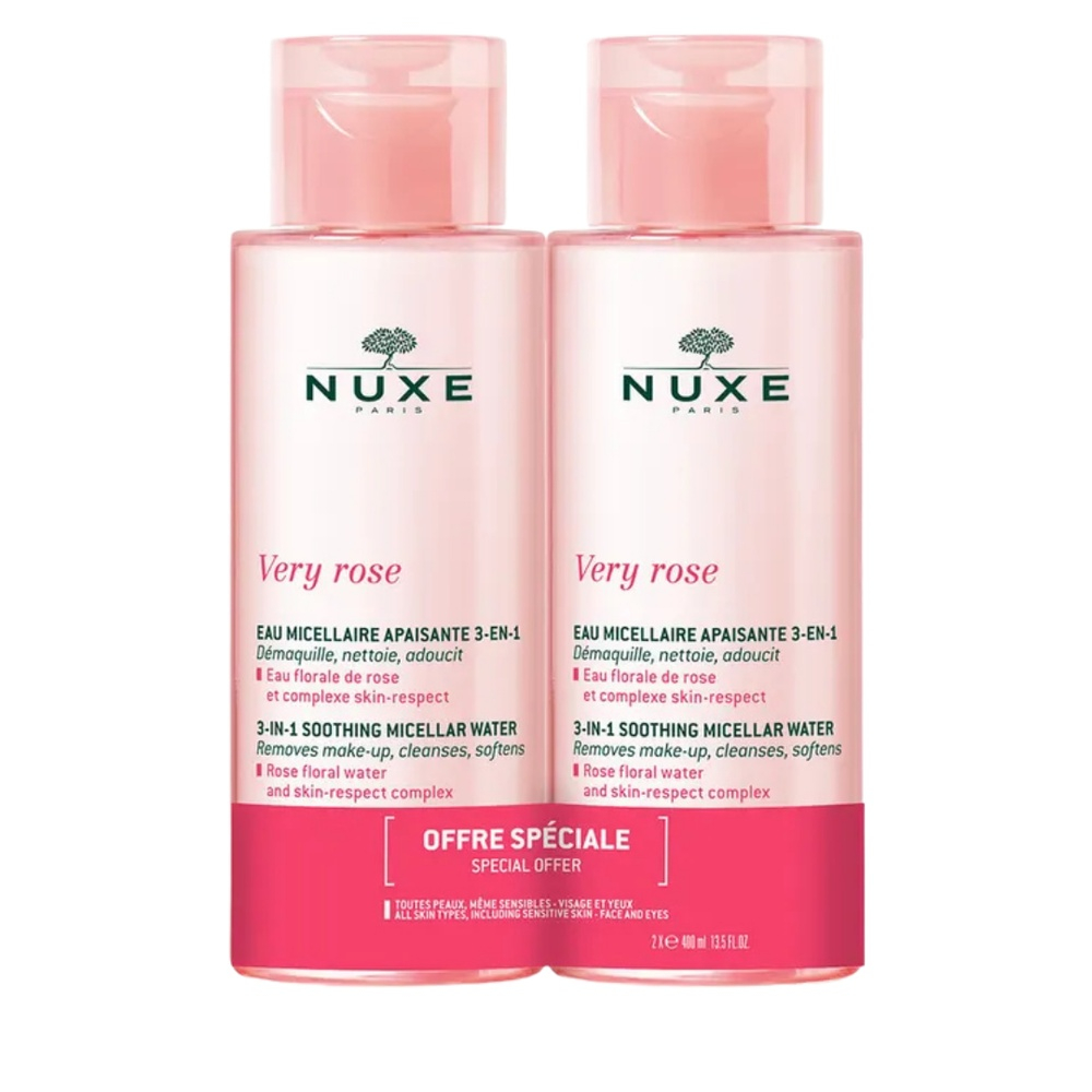 🎁 PACK 🎁 – NUXE – Very Rose eau micellaire Pack *2 400ml