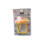JUNIORS – sucette en silicone  jub 2eme age +couvercle