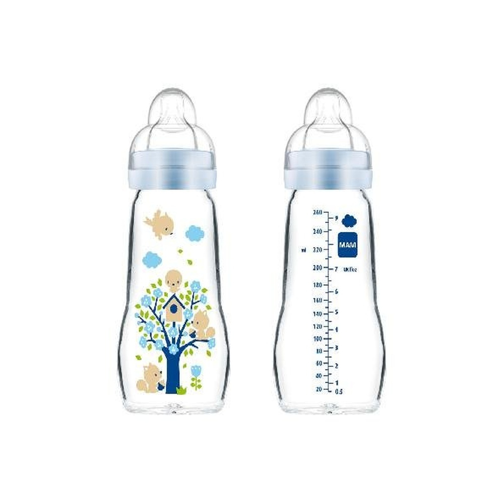 MAM BABY – Biberon en verre +2m 260ml