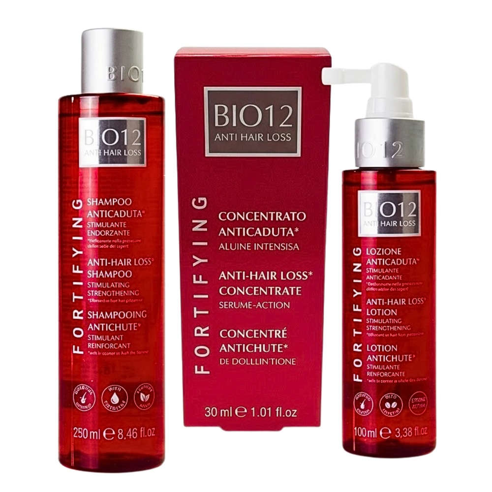 🎁 PACK 🎁 – BIO12 – Pack Antichutelotion 100ml+shampo 250ml+concentre 30ml