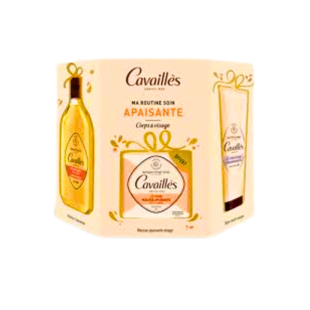 🎁 PACK 🎁 – CAVAILLÈS – Coffret Apaisante Creme Miraculeuse+Huile Douche Veloutante+Savon