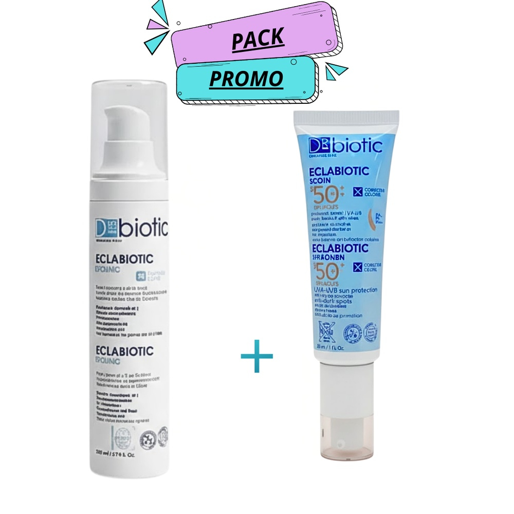 🎁 PACK 🎁 – D-BIOTIC – Eclabio Intense+Eclabio Solaire Teinte Tres Claire Duo Pack