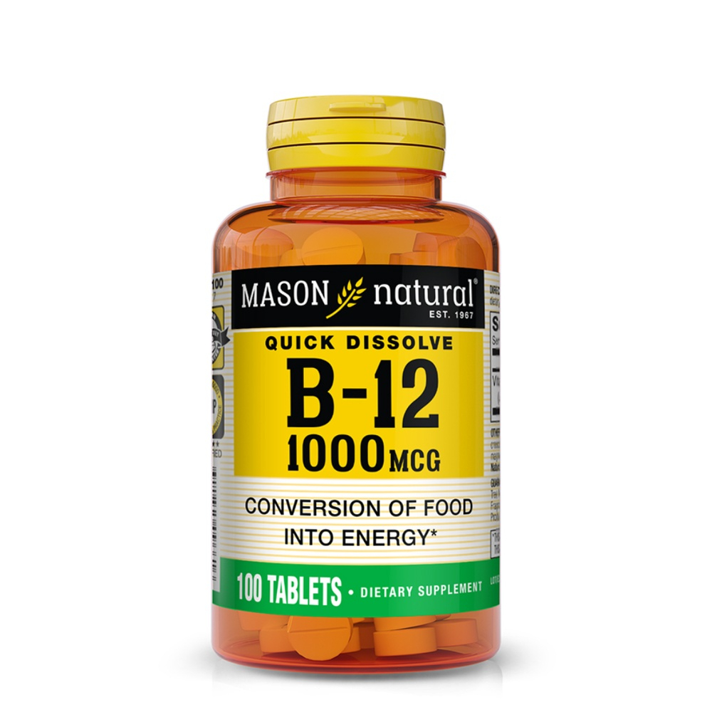 MASON NATURAL – B-12 1000mg 100 Tablets