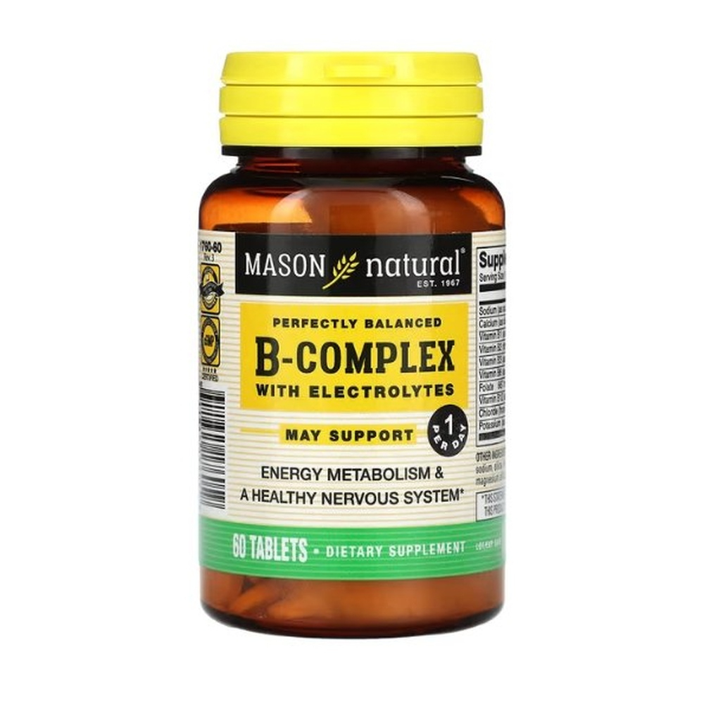 MASON NATURAL – B-Complex With Electrolytes 60 tablets