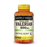 MASON NATURAL – Whole Herb Valerian 500mg 60 capsules 1152-60A